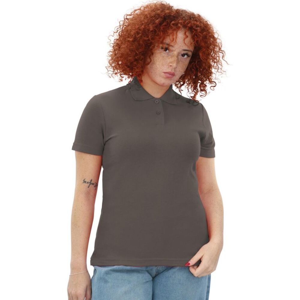 Casual Classic Womens/Ladies Polo / Charcoal
